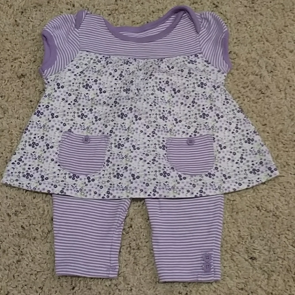 Purple 2 piece outfit